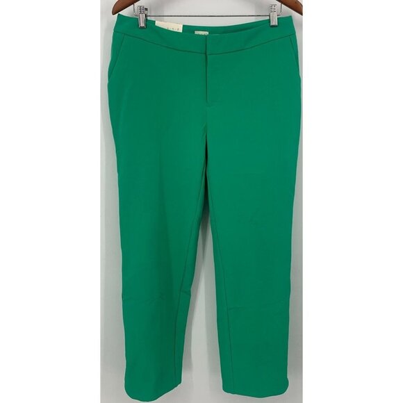 A New Day Pants Size 10 R Dazzling Jade Mid Rise Slim Ankle Stretch Women New - Picture 1 of 10